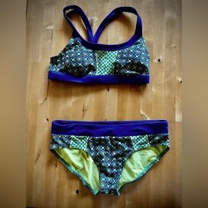 Prana athletic two piece bikini bathing suit